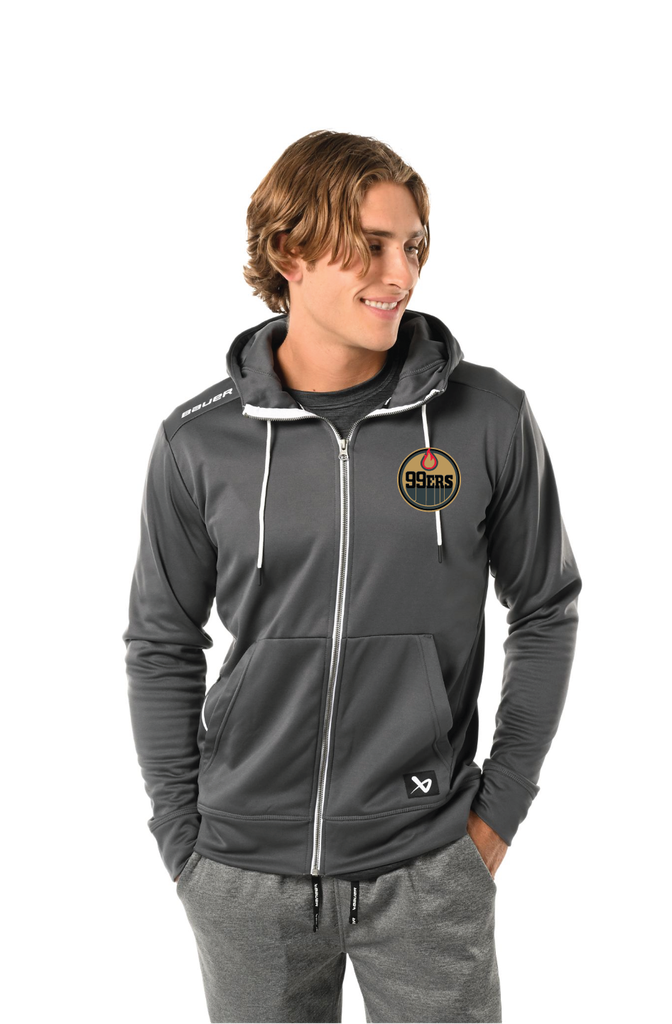 Bauer S23 Team Fleece Zip Hoodie Sr-Gry - Aurora 99ers