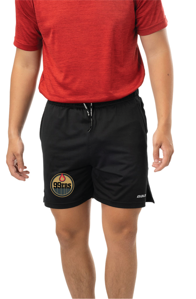Bauer S24 Team Knit Short Sr-Blk - Aurora 99ers