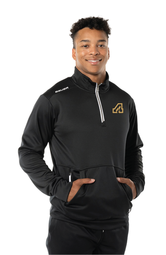 S23 Bauer Team Fleece Half Zip Sr - Blk - Aurora 99ers