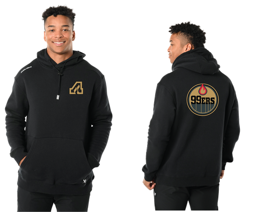 S23 Bauer Team Ultimate Hoodie Sr - Blk - Aurora 99ers "A" Logo